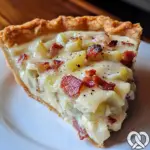 Tarte aux poireaux, bacon et skyr