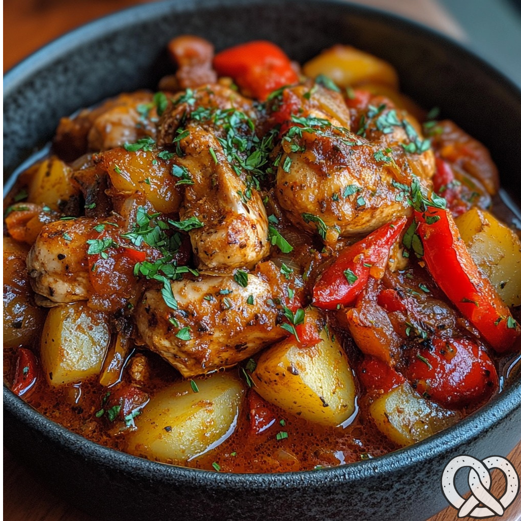 Goulasch de poulet à la manière de Szeged