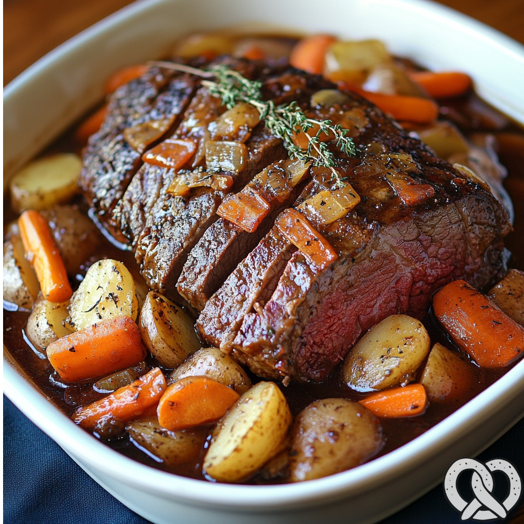 Rôti de Boeuf Braisé aux Légumes Braisés