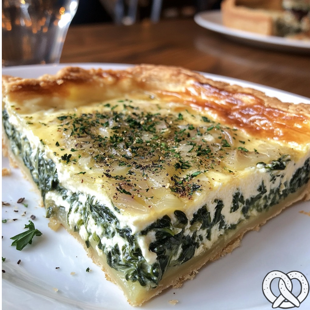 Quiche aux épinards et aux oignons