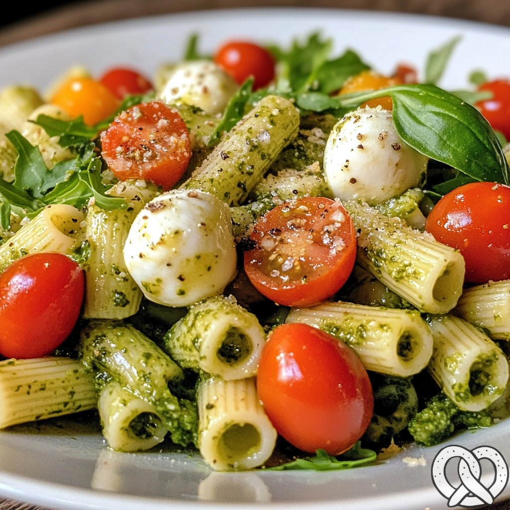 Salade de pâtes au pesto