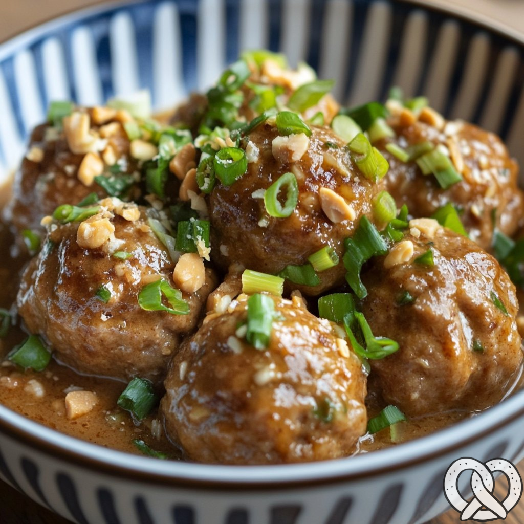 Bol de Boulettes avec Sauce aux Arachides