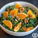 Salade de Chou Frisé et Orange avec Noix Grillées