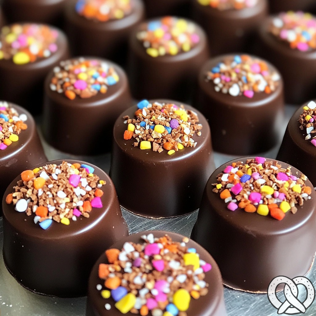 Gouttes de chocolat trempées