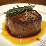 Filet de boeuf grillé lentement