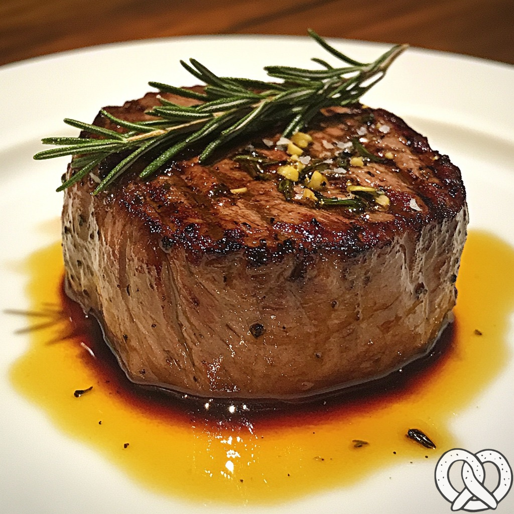 Filet de boeuf grillé lentement