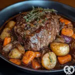RÎti de Boeuf Cuit Lentement avec Légumes Braisés
