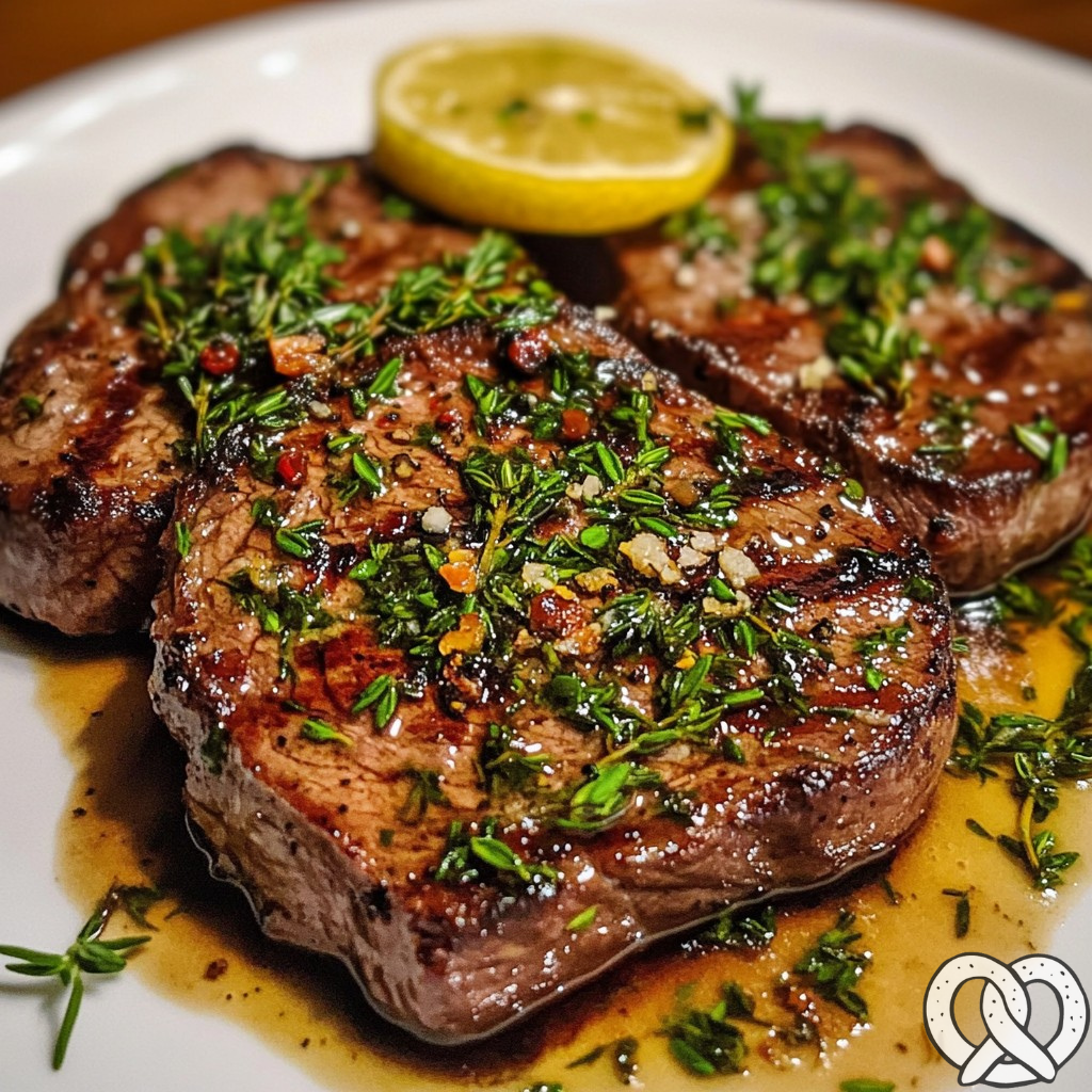 Steaks de Rumsteak au Beurre Citronné et Thym